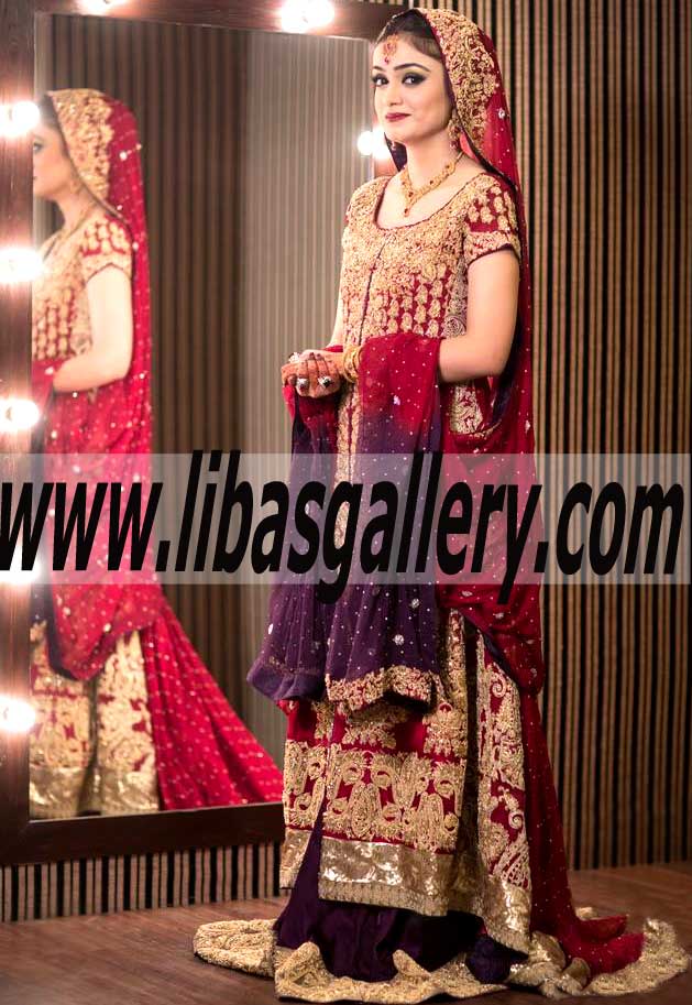 Luxury Long bridal Wear With Sensational Bridal Lehenga
