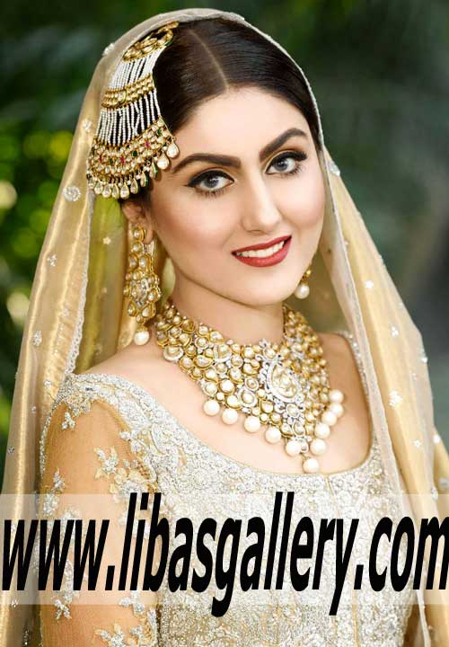 Dazzling Bridal Anarkali Lehenga Dress with Marvelous Embellishments