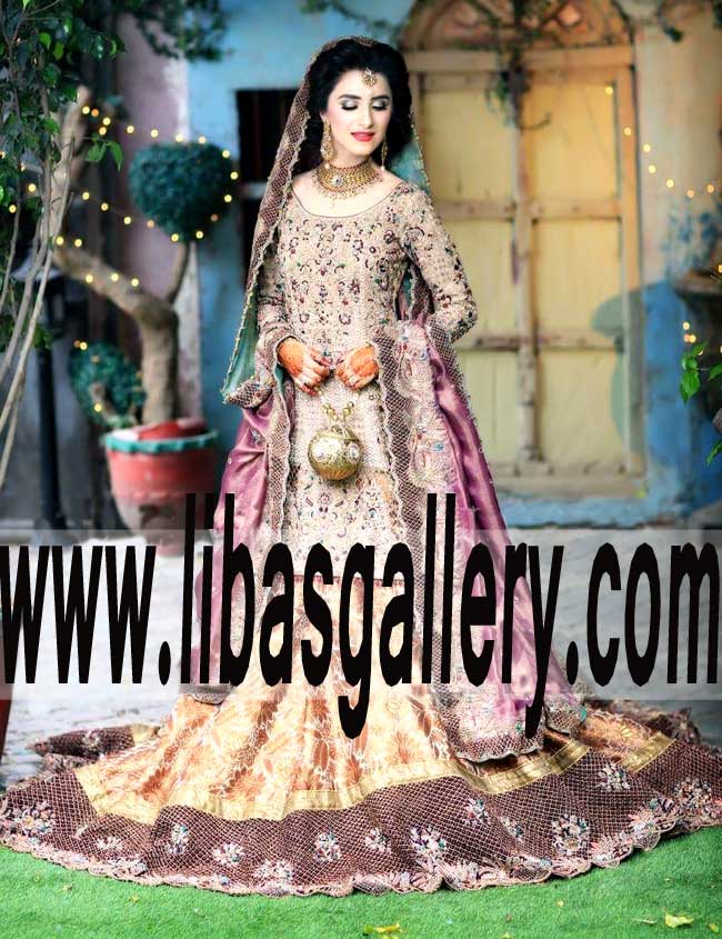 Stunning Bridal Wear Sharara Dress for Valima and Reception
