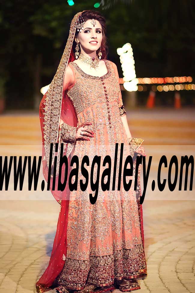 Astonishing Bridal Anakali Lehenga Dress for Wedding and Special Occasions