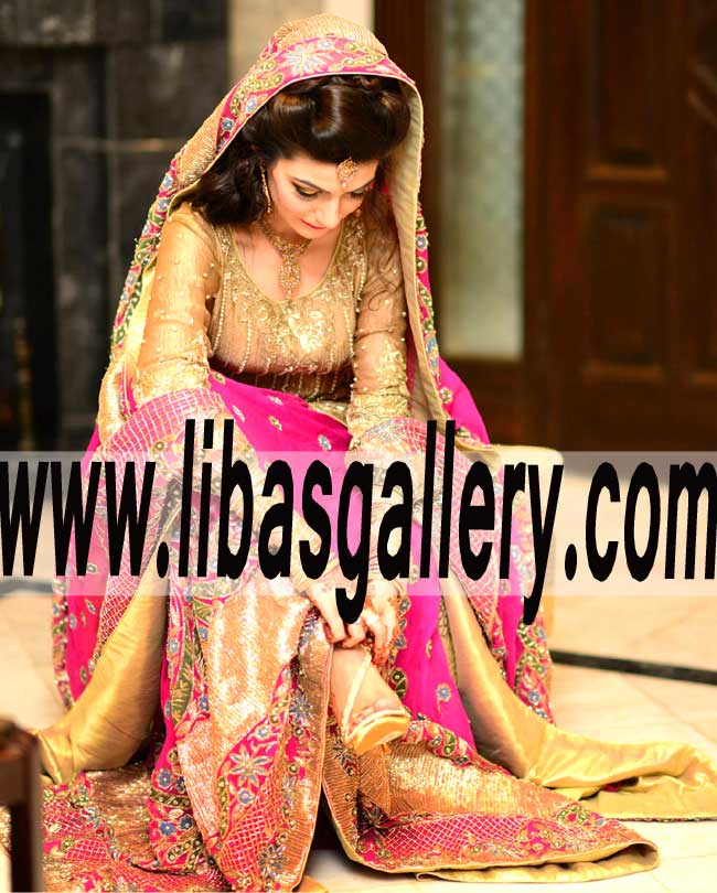 Amazing Pakistani Bridal Lehenga Dress for Wedding and Special Events