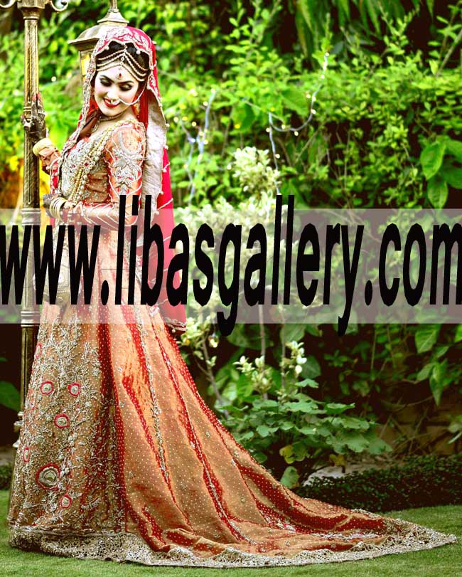 Sensational Floor length Train Wedding Gown Dress for Wedding and Special Occasions