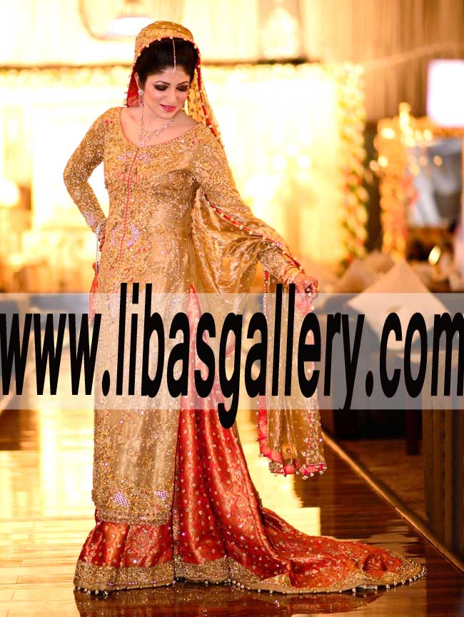 Lavishing train Bridal Lehenga Dress for Wedding and Special Occasions