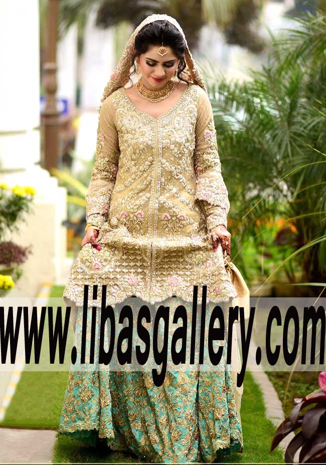 Attractive Wedding Sharara for Reception and Walima Event