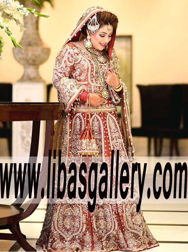 Beautiful Plus Sizes Bridal Wear with Gorgeous Lehenga for Modern Bride