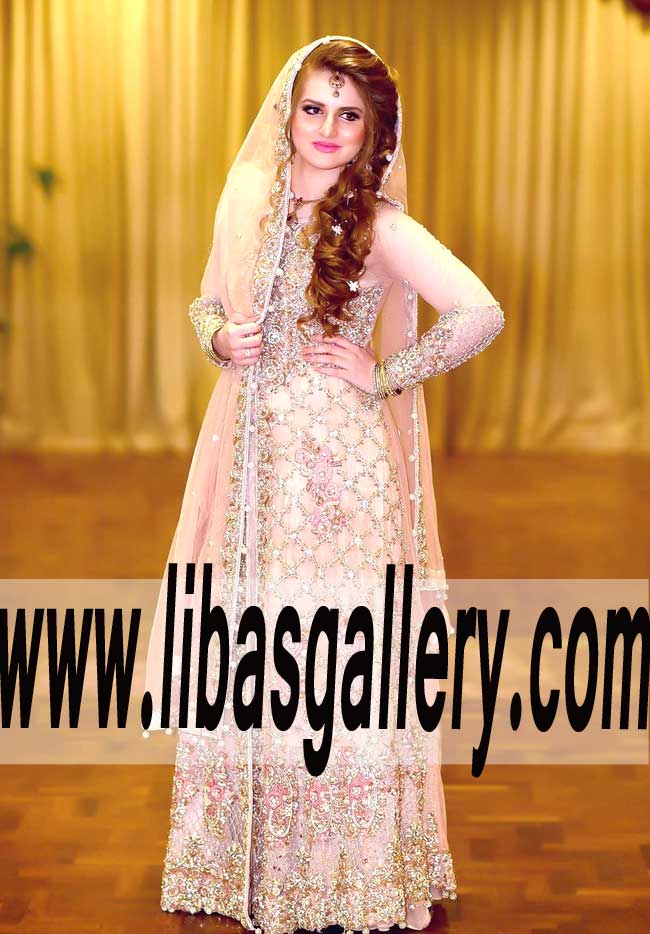 Elegant Anarkali Bridal Dress for Engagement and Special Occasions