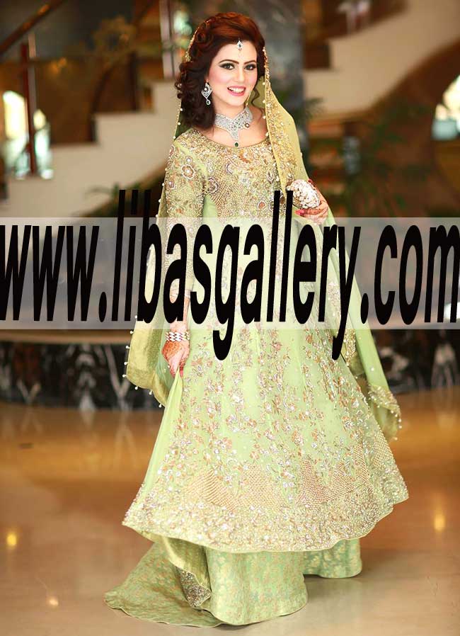 Glamorous Anarkali Bridal Wear for Formal Engagement and Special Occasions