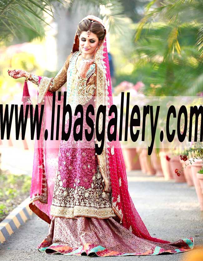 Pleasance Train Bridal Lehenga Dress for Wedding and Special Occasions