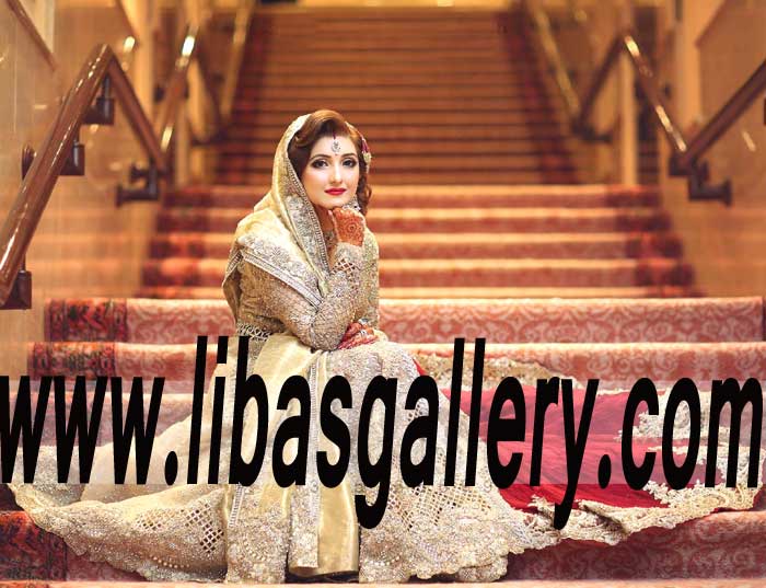 Elegant Wedding Gown Dress with Floor Length Lehenga for Beautiful Brides
