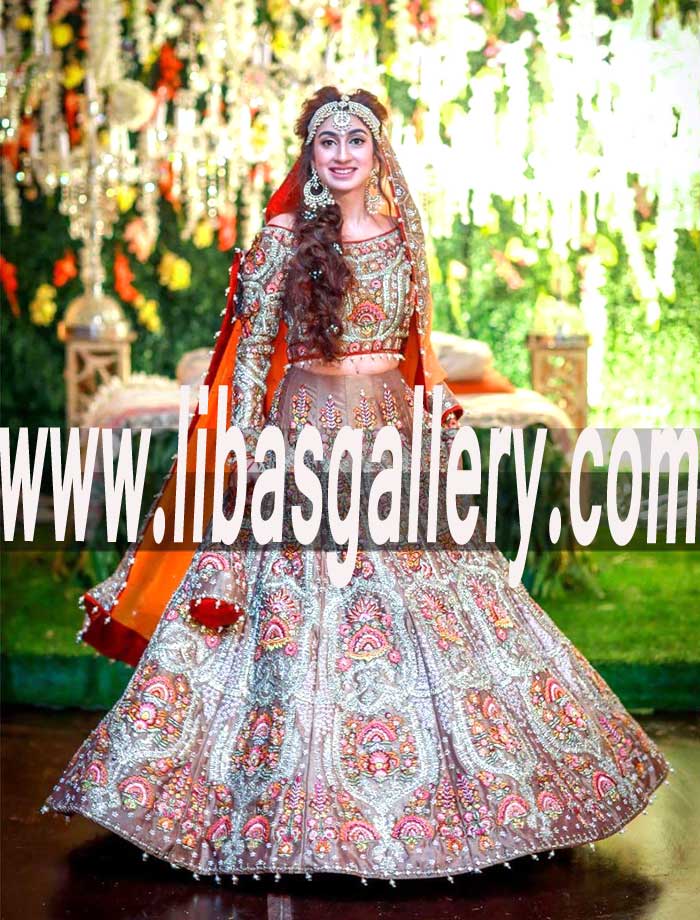 Striking Bridal Wear Lehenga Dress for Reception and Special Occasions