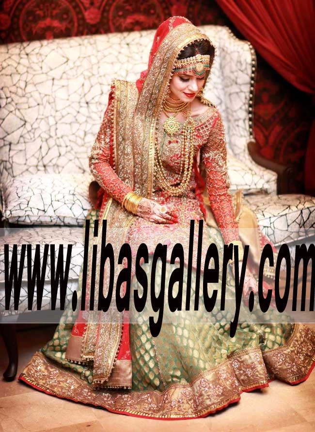 Sophisticated Designer Bridal Wear Lehenga Dress for Wedding and Special Occasions