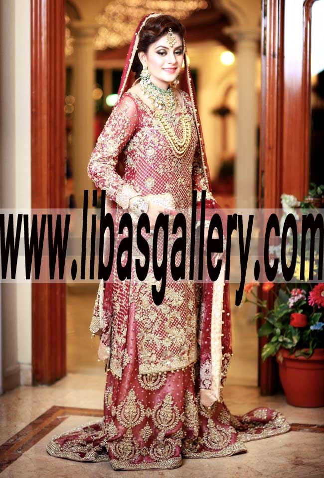 Amazing Designer Bridal Wear Two legged flared Sharara Dress for Wedding and Special Occasions