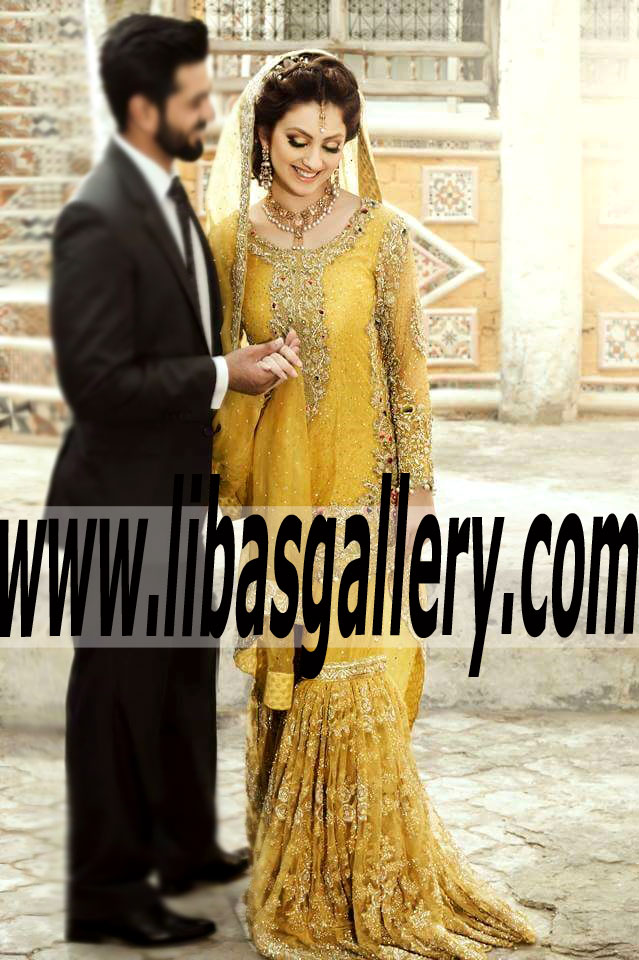 Marvelous Bridal Wear Gharara for Wedding and Special Occasions