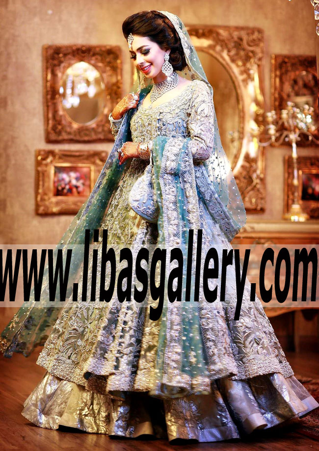Stylish Designer ELAN Wedding Gown for Wedding and Special Occasions