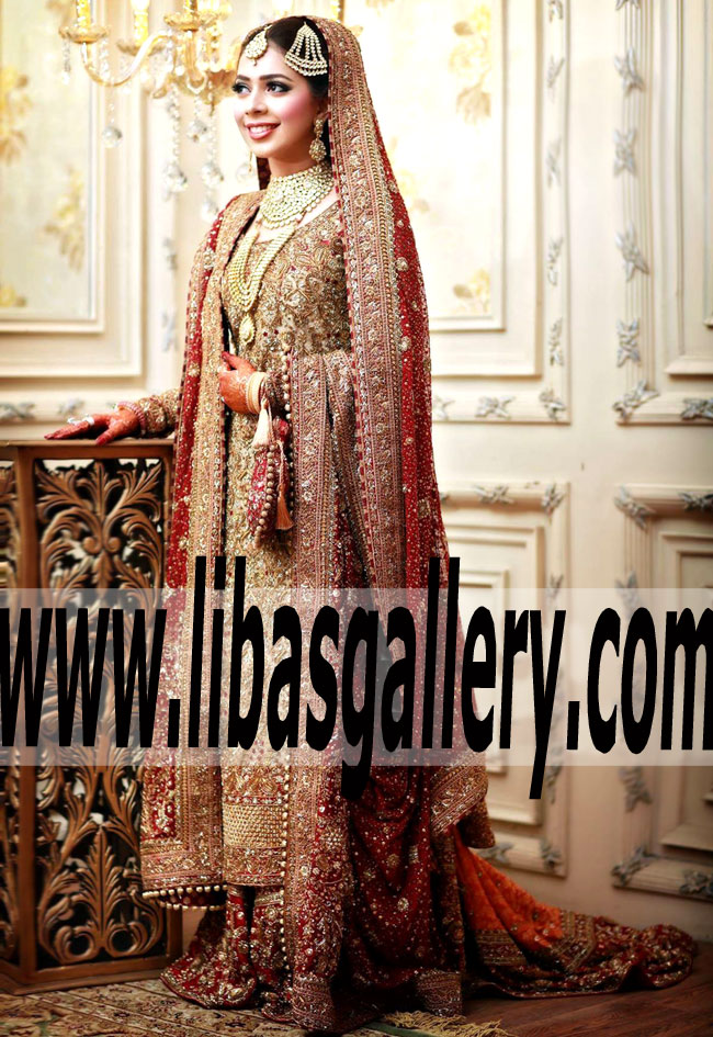 Stunning Designer Dr Haroon Wedding Lehenga Dress for Wedding and Special Occasions
