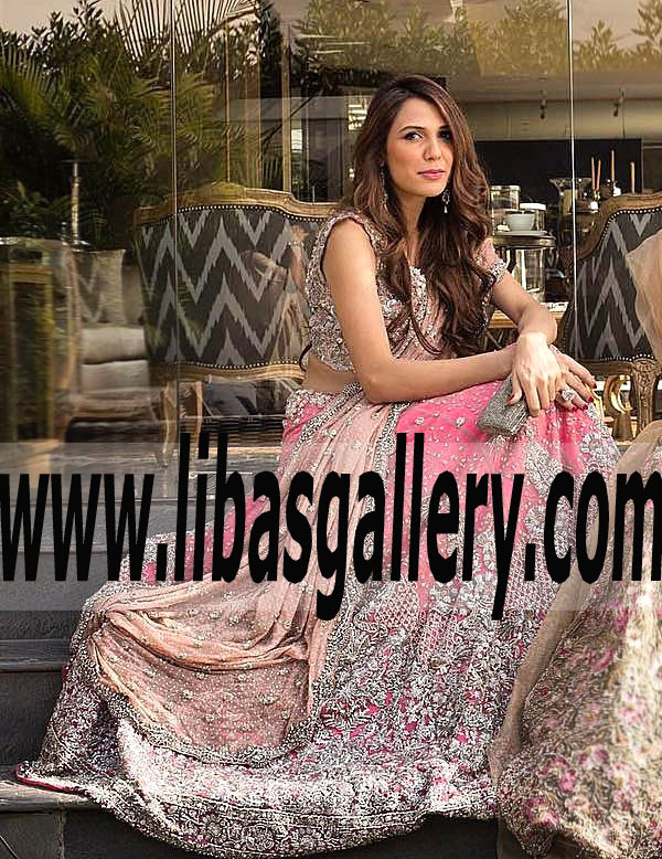 Captivating Wedding Lehenga Dress with alluring and attractive embellishments for Wedding and Special Occasions