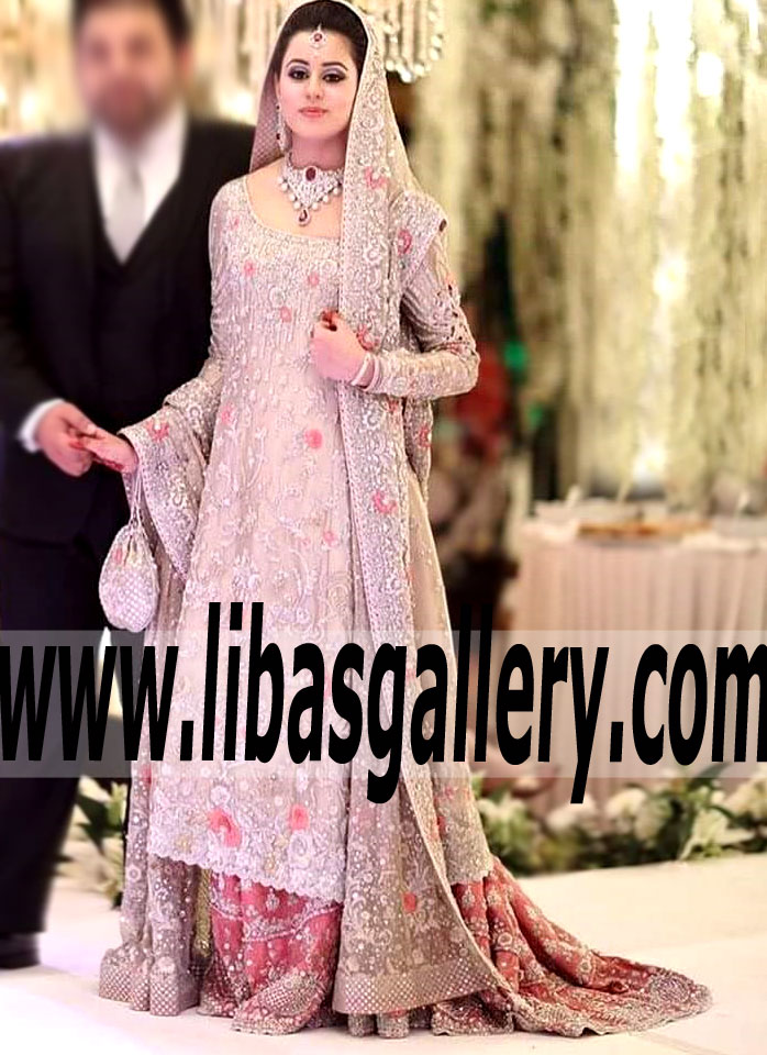 Opulent and Sensual Bridal Sharara Dress for Wedding and Special Occasions