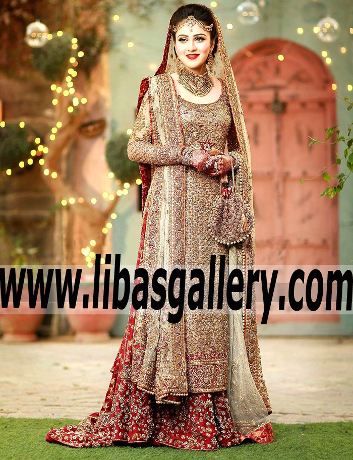 Precious Bridal Lehenga Dress with Delicate and Fabulous Embellishments for Wedding and Special Occasions
