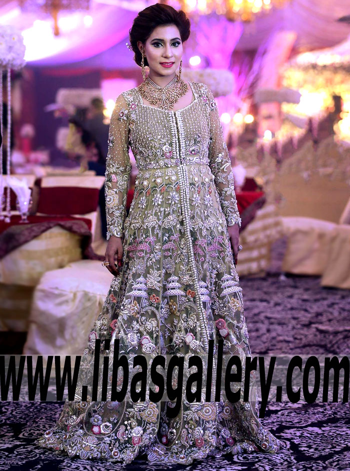 Glamorous Designer Bridal Gown for Wedding and Special Occasions