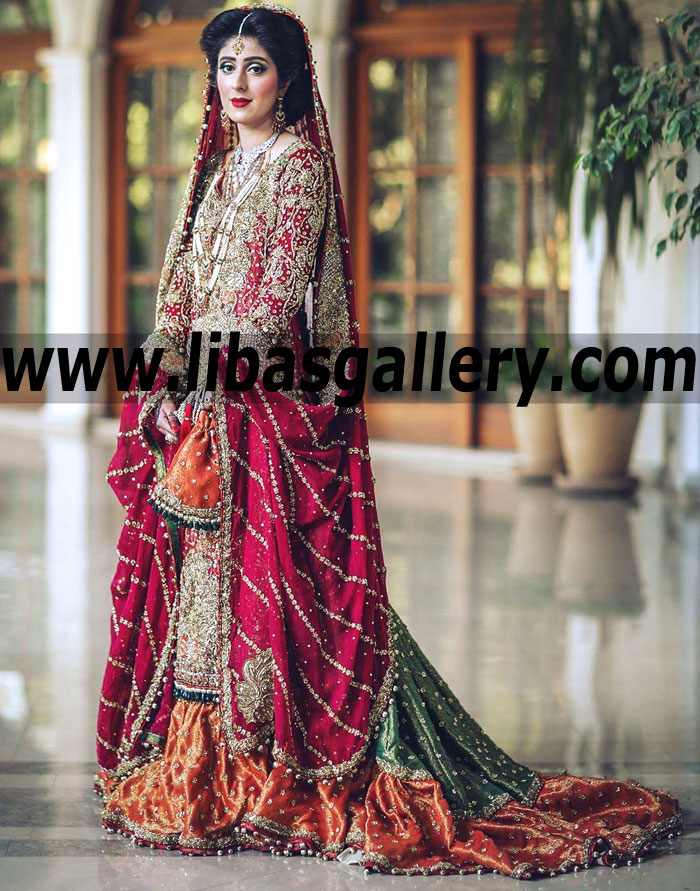 Absolute Best Pakistani Wedding Farshi Gharara