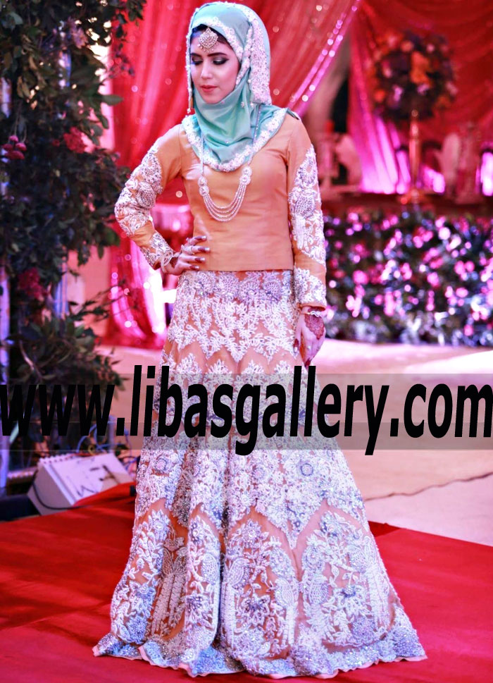 Modest Pakistani Bridal Lehenga Dress