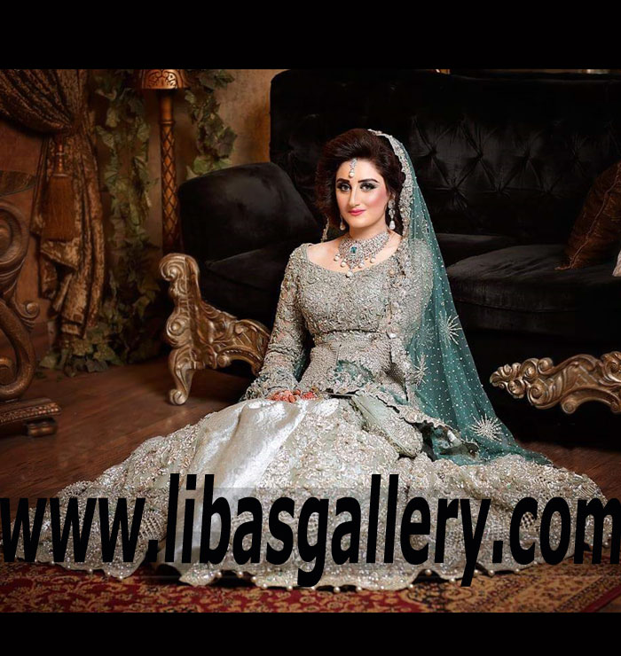Desirable Silver Tansy Bridal Gown
