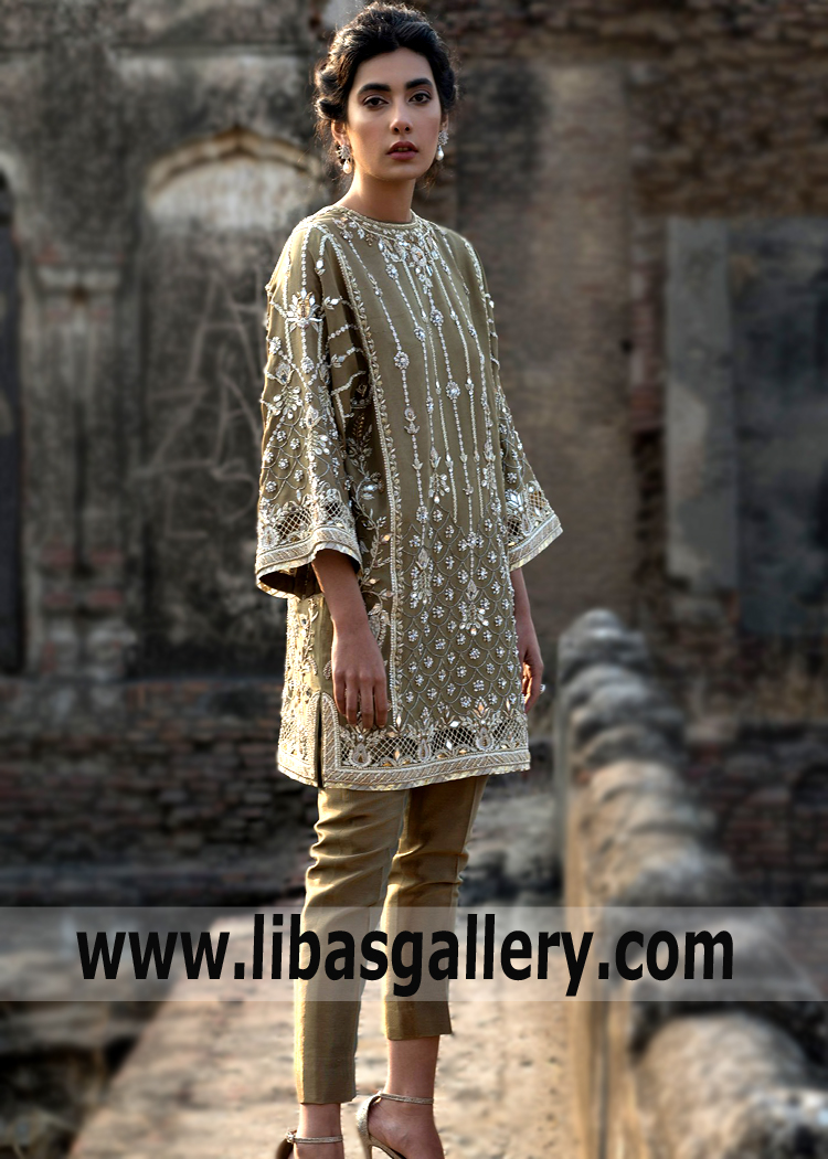 Dark Brass Kurti for all Formal and Social Events