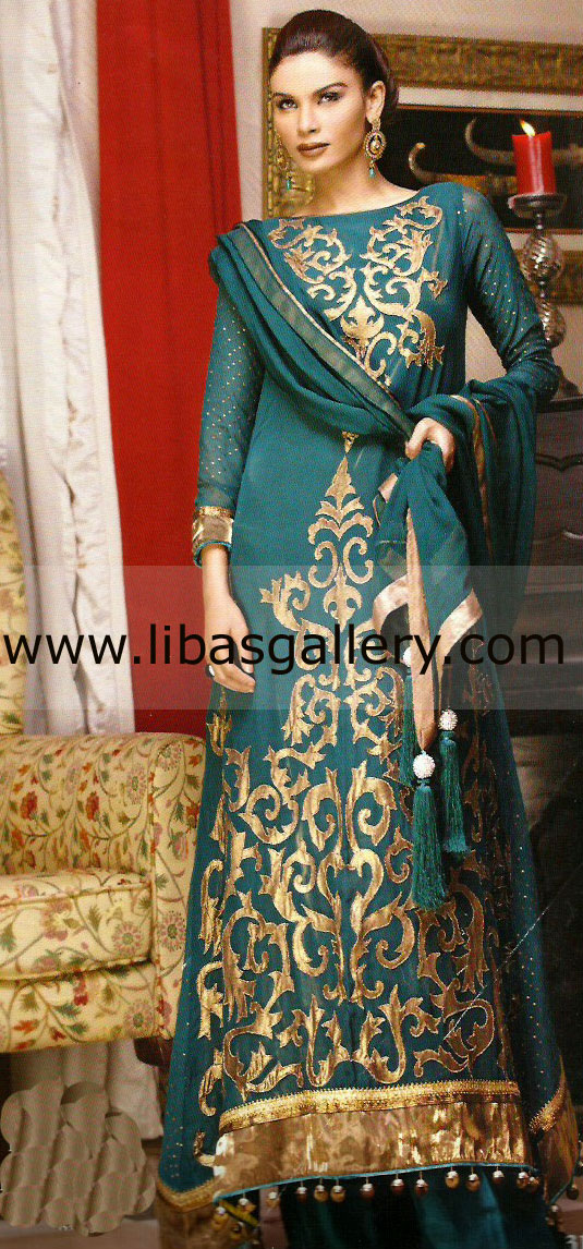 Teal Blue Sydney Pret Eid Collection