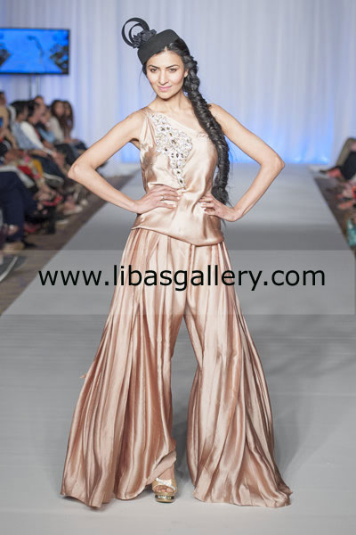 Designer Pakistani Special Occasion Party and Evening Dresses for EID 2013 By Gul Ahmed At Pakistan Fashion Week London Buy Online in UK