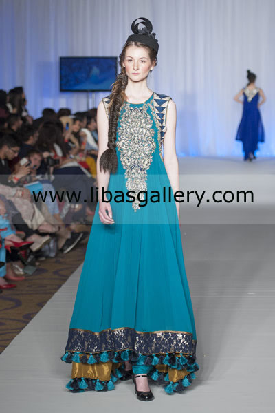Electric blue Berlin Party Wear Dresses