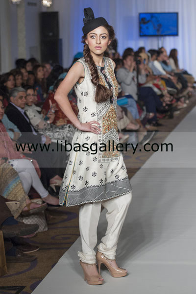 Off White Timmens Party Wear Dresses