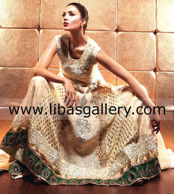 Beige Cosma Party Dress 