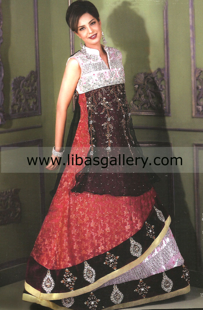 Red Black Carlton Party Dress 