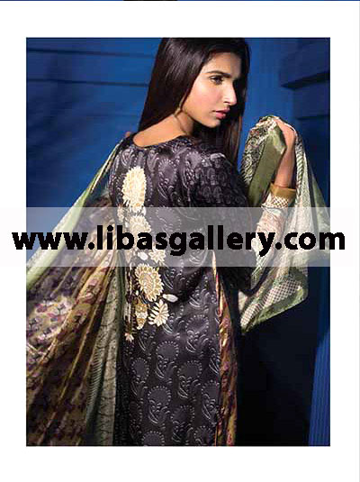Sana Safinaz Silk Collection 2014 Delicate Wedding and Formal Party Dress