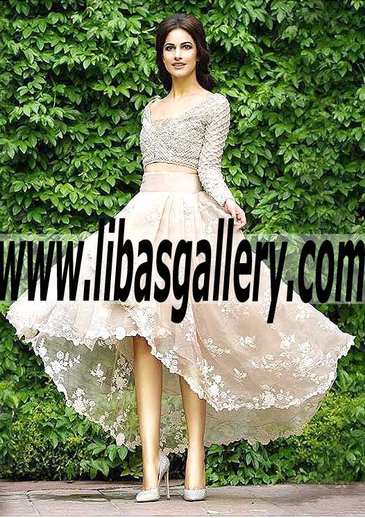 Gorgeous Short Sharara Dress for Wedding and Formal Parties