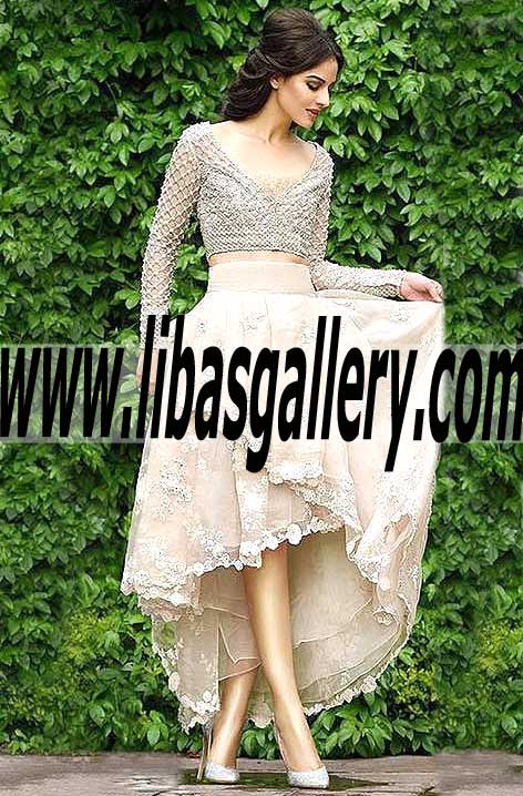 Gorgeous Short Sharara Dress for Wedding and Formal Parties