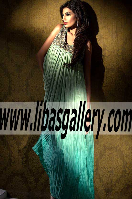 Seductive Party Wear Anarkali For Pakistani Indian Wedding Functions