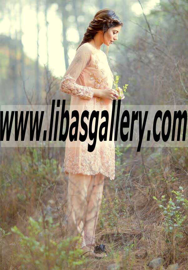Nice Embroidered Party Suit for Evening and Formal Parties