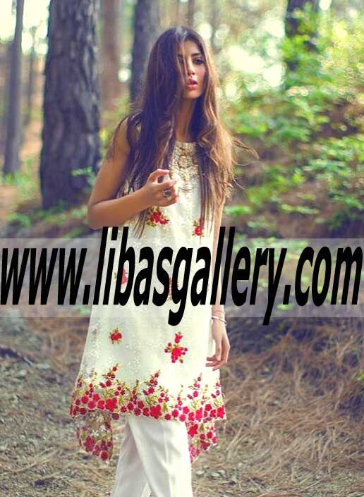Buy Stylish Embroidered party Dress for Day Out