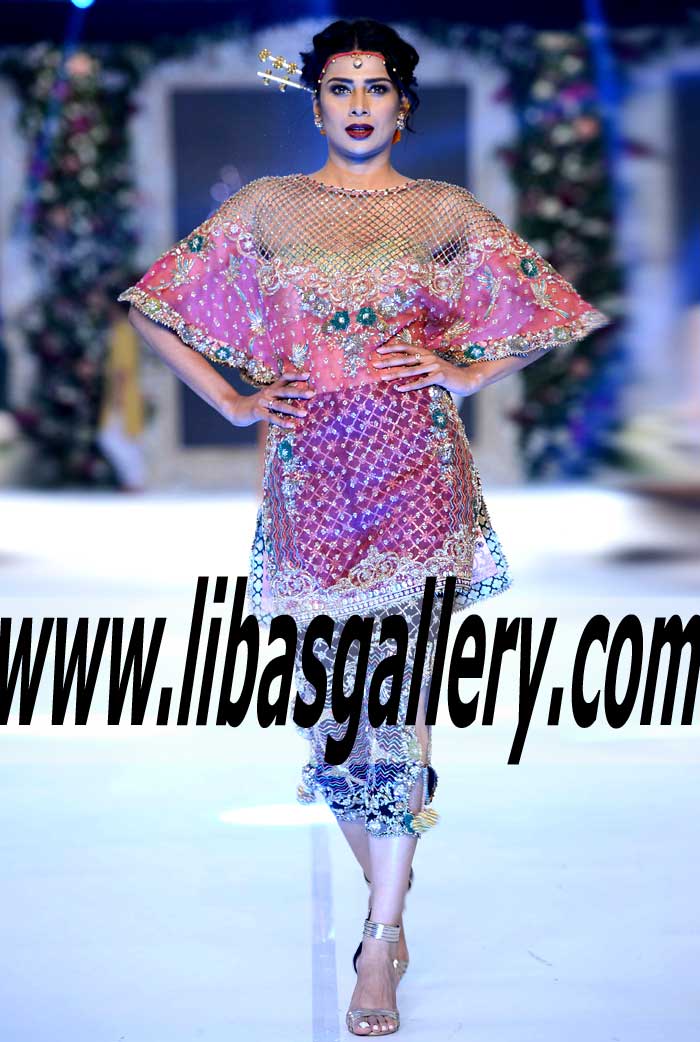 Sensational Pakistani Designer Party Dress for Stylish Girls
