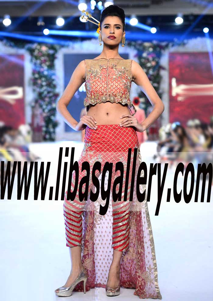 Prodigious Designer Dress with stunning and beautiful embellishments for Party and Wedding Events