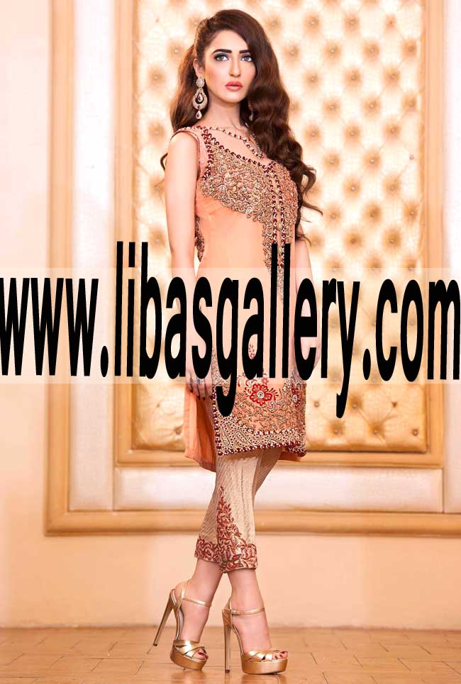 Beautiful and fabulous Embellished Designer Dress for Party and Formal Occasions