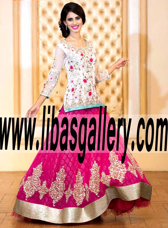Glorious bridesmaid Lehenga Dress for Wedding and Formal Events
