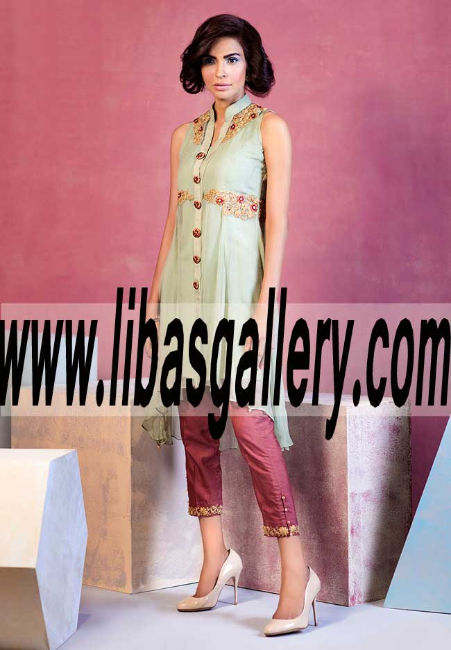 Asian Evening Dresses Brisbane Australia Umsha by Uzma Babar Graceful Newest Style Designer Party Dress For Evening And Party