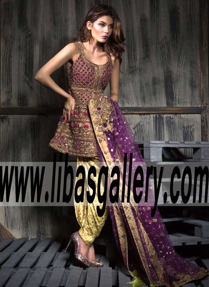 Amazing Designer Dhoti Shalwar Suit for Evening and Party Events