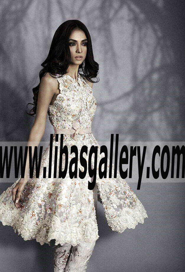 Luxurious A-Line Short-Mini Party Dress for Evening and Special Occasions
