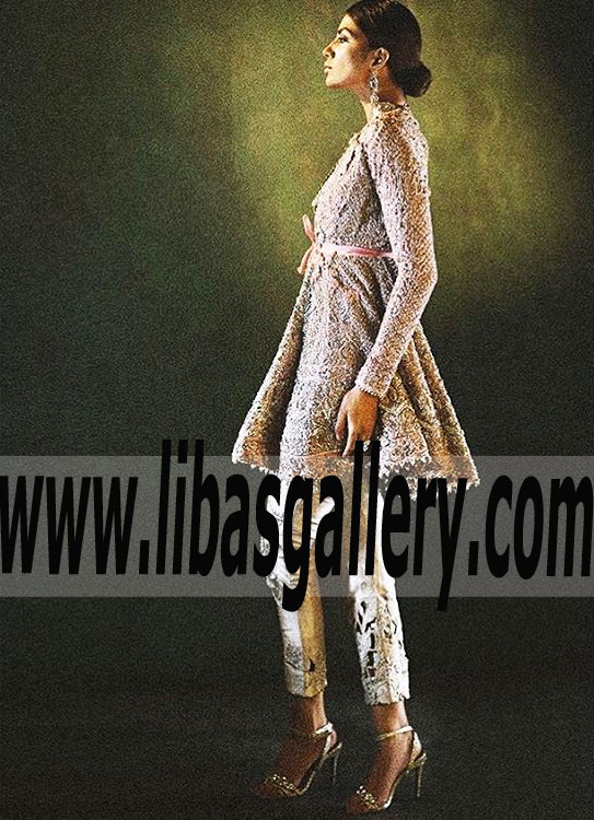 Glamorous Designer A-Line Short-Mini Style Party Dress for Evening and Special Occasions