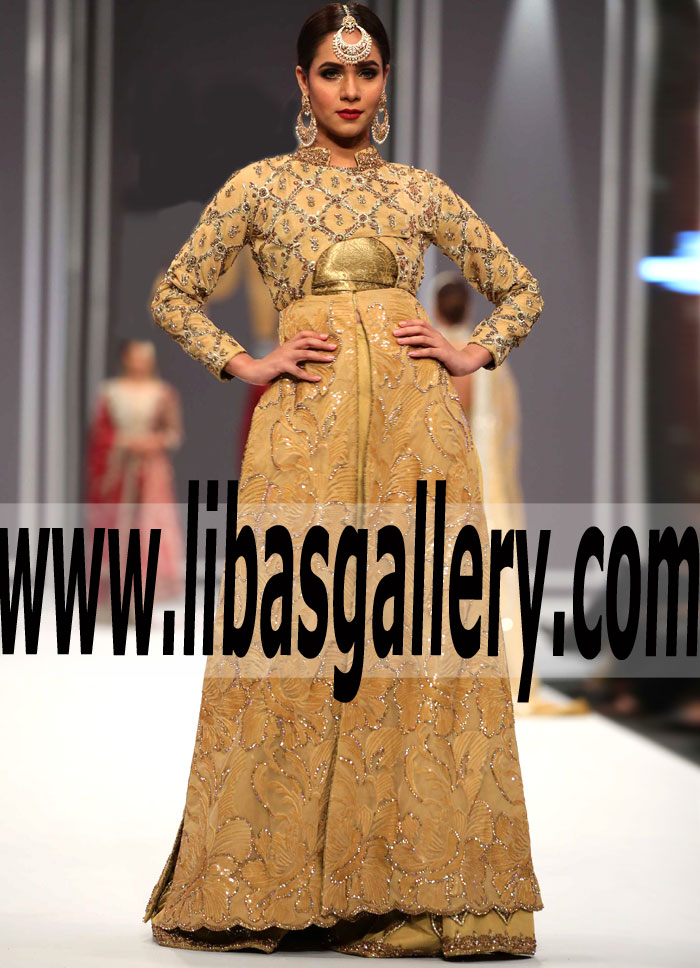 Astonishing Anarkali Dress with Dazzling and Lovely Embellishments for Party and Evening