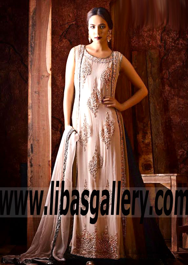 Gorgeous Platinum Zantedeschia Party Dress