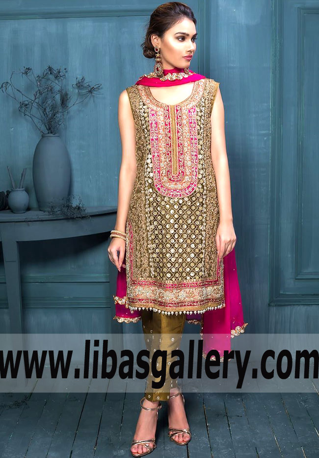 Fabulous Party Dress for Wedding Functions and Formal Parties Classic Party Dress Mehndi Event Dress Dholki Event Dress Melbourne Australia